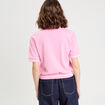 Polo manches courtes rose femme