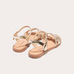 Sandales plates couleur or femme