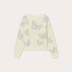 Pull manches longues jaune clair femme