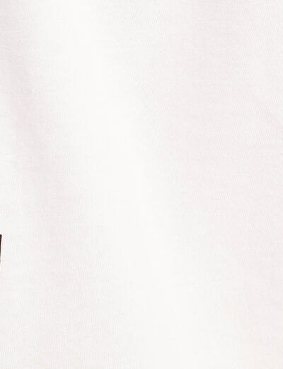 T-shirt manches courtes blanc femme