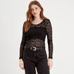 T-shirt manches longues noir femme