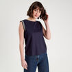 Débardeur sans manches bleu marine femme