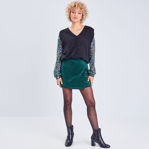 t shirt manches longues noir femme T-shirt manches longues noir femme