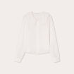 Blouse col claudine ecru femme