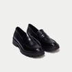 Mocassins noir femme