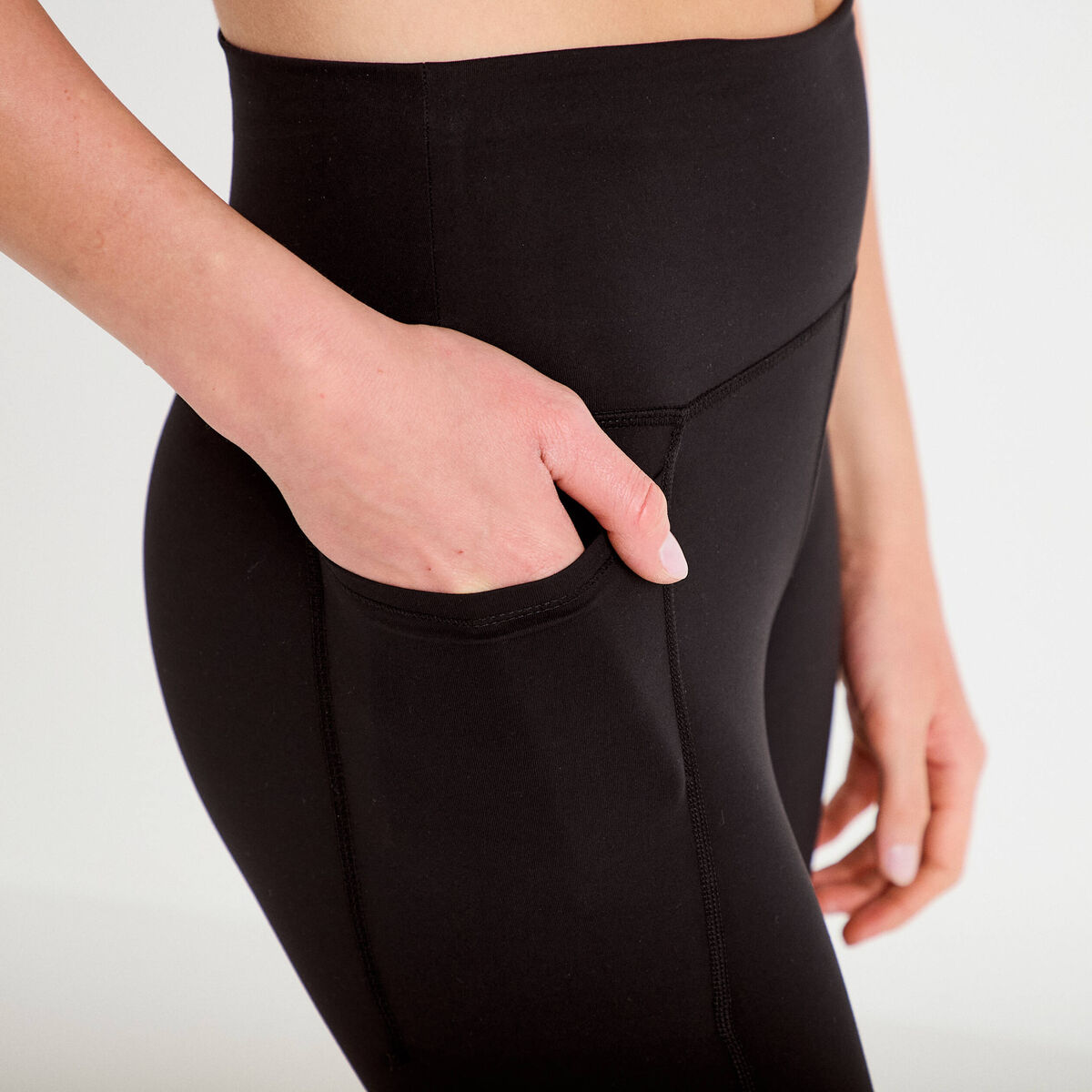 Leggings taille haute noir femme