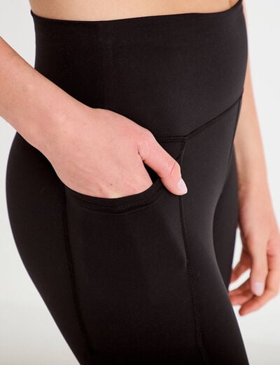 Leggings taille haute noir femme