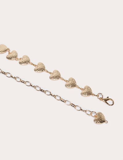 Ceinture fine couleur or femme