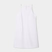 Robe droite bretelles fines blanc femme