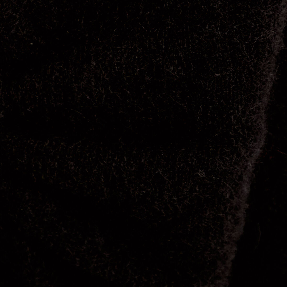 Pull col rond manches longues noir femme