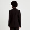 Blazer droit manches longues noir femme