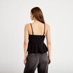 Top studs bretelles amovibles noir femme