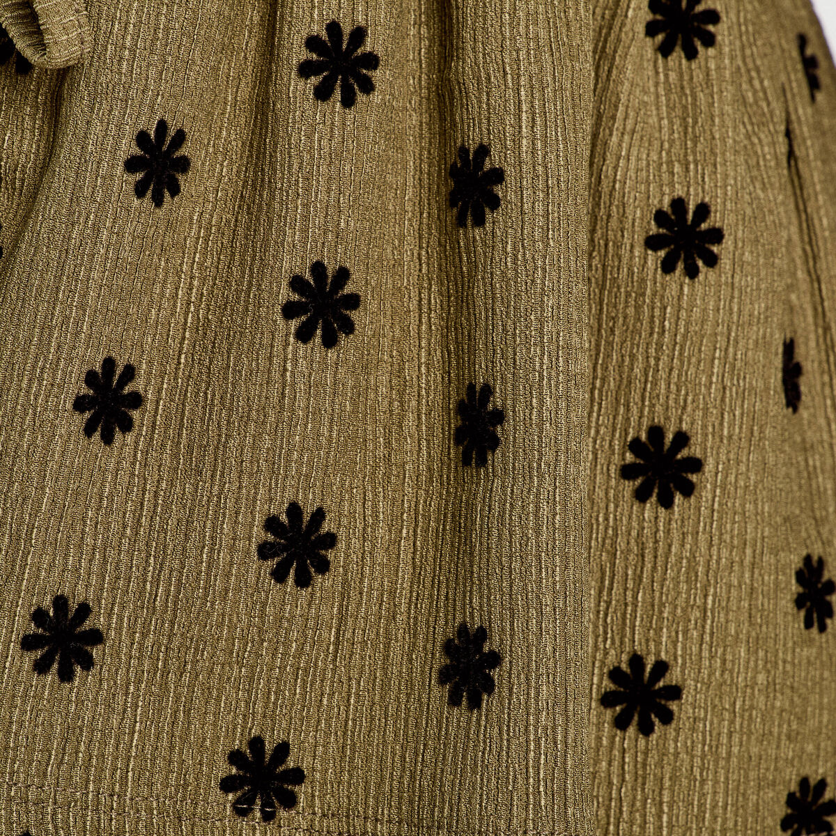 Blouse avec noeuds beige femme