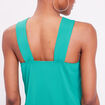D&eacute;bardeur col avec anneau vert femme