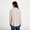 Chemise droite manches longues blanc femme
