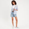 Chemise manches longues bleu femme