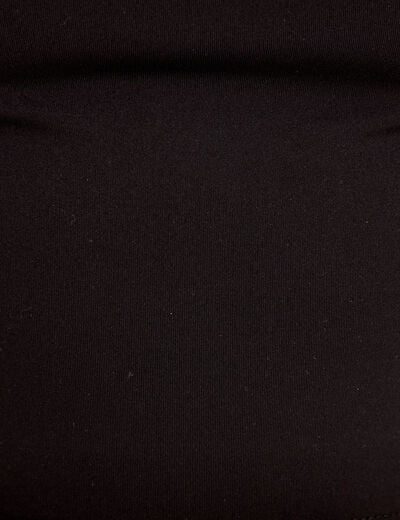 D&eacute;bardeur col rond activewear noir femme