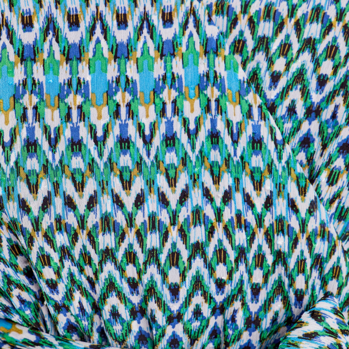 Robe longue évasée bleu femme