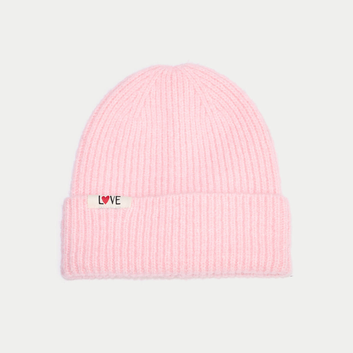 Bonnet rose clair femme