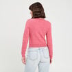 Gilet manches longues vieux rose femme