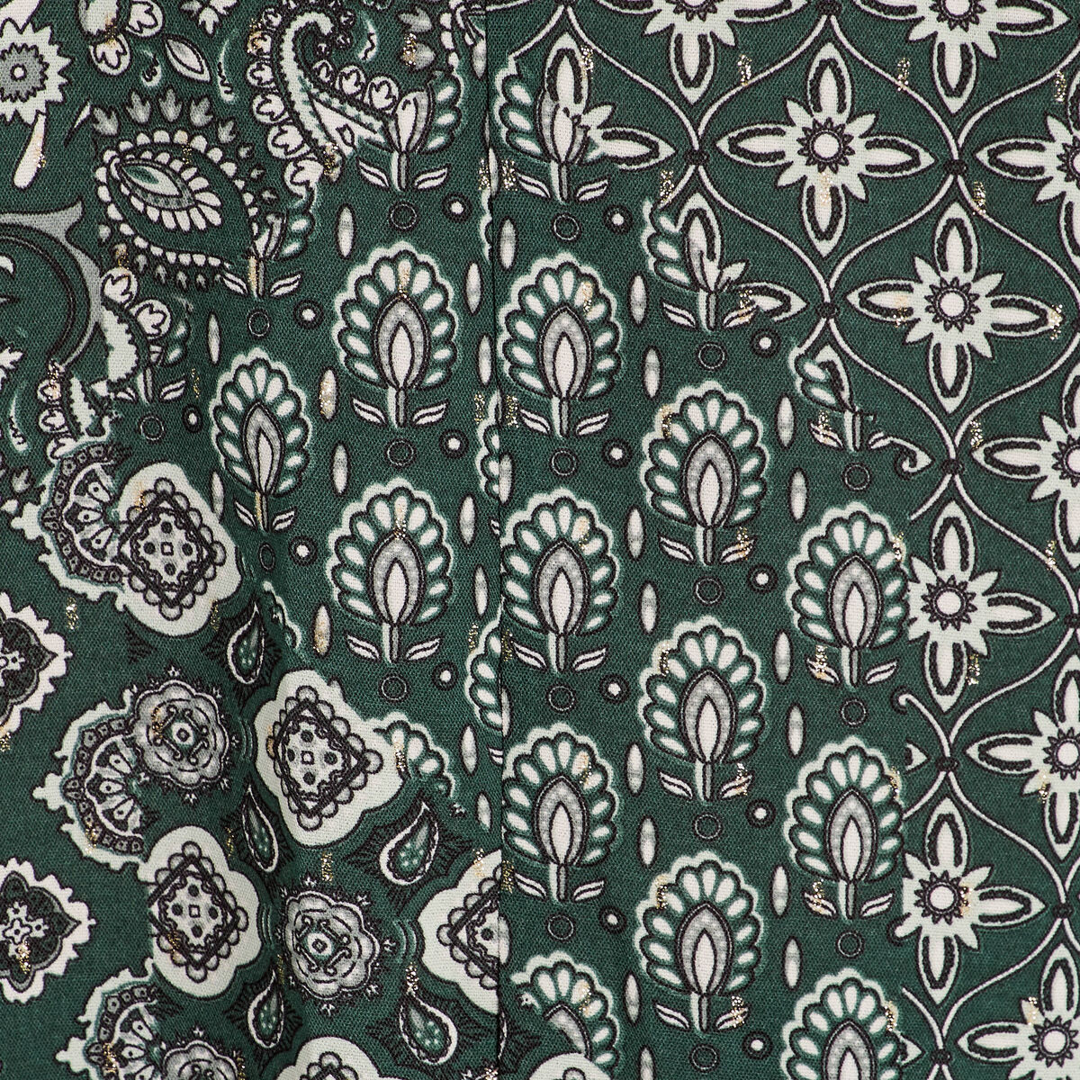 Blouse manches longues vert femme