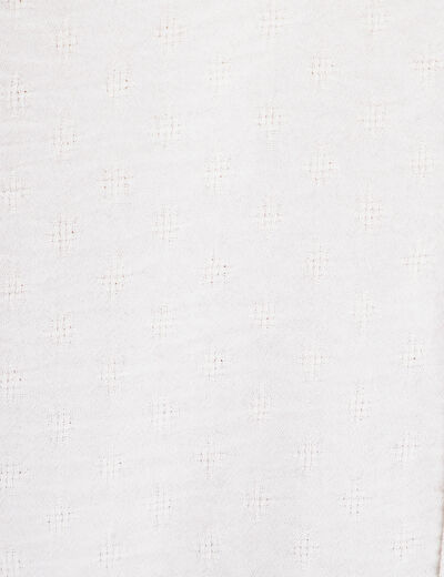 Chemise manches 3/4 ivoire femme