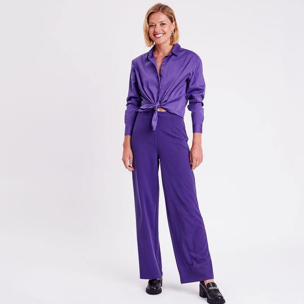 chemise manches longues violet femme Chemise manches longues violet femme
