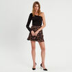 T-shirt asymétrique noir femme