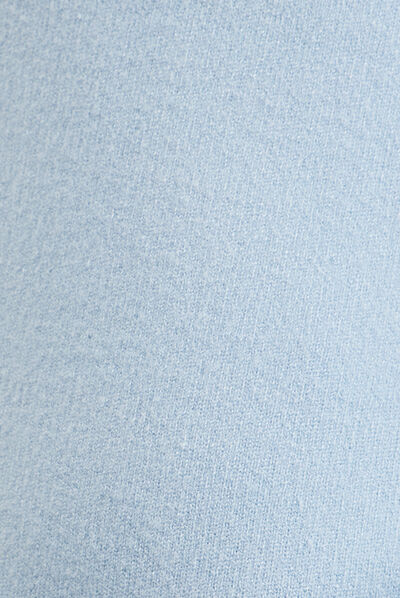 Robe pull droite avec poches bleu femme