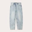 Jeans balloon denim bleach femme