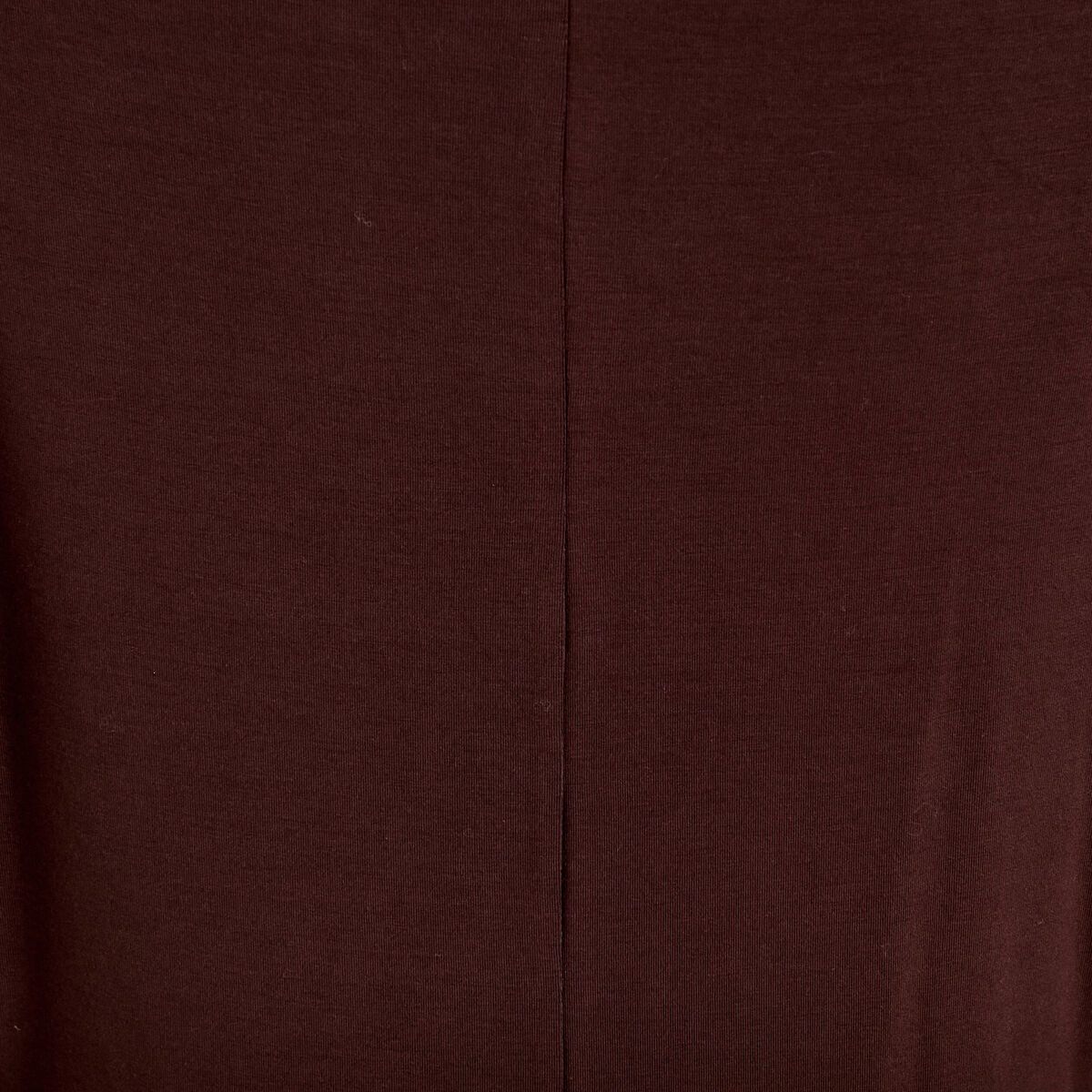 T-shirt col bateau manches longues marron fonc&eacute; femme