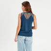 Débardeur sans manches bleu femme