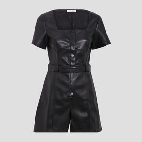 combishort ceinture noir femme Combishort ceinturé noir femme