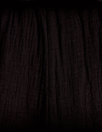 Short pliss&eacute; noir femme