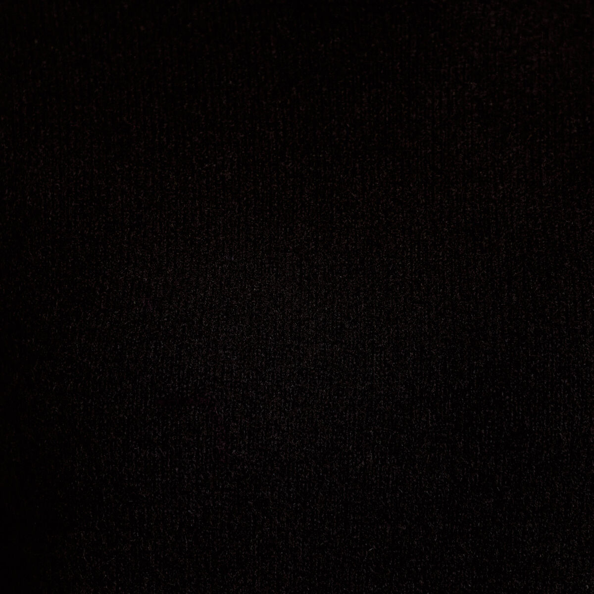 Robe pull droite manches longues noir femme