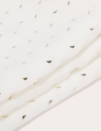 Foulard ecru femme