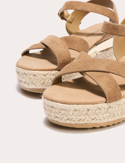 Sandales vert kaki femme