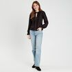 Blouse manches longues noir femme