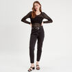 T-shirt manches longues noir femme