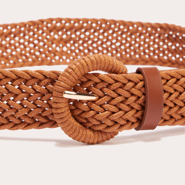 ceinture tressee camel femme Ceinture tressée camel femme