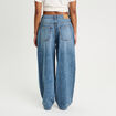 Jeans baggy taille haute denim double stone femme