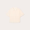 Chemise manches courtes ecru femme