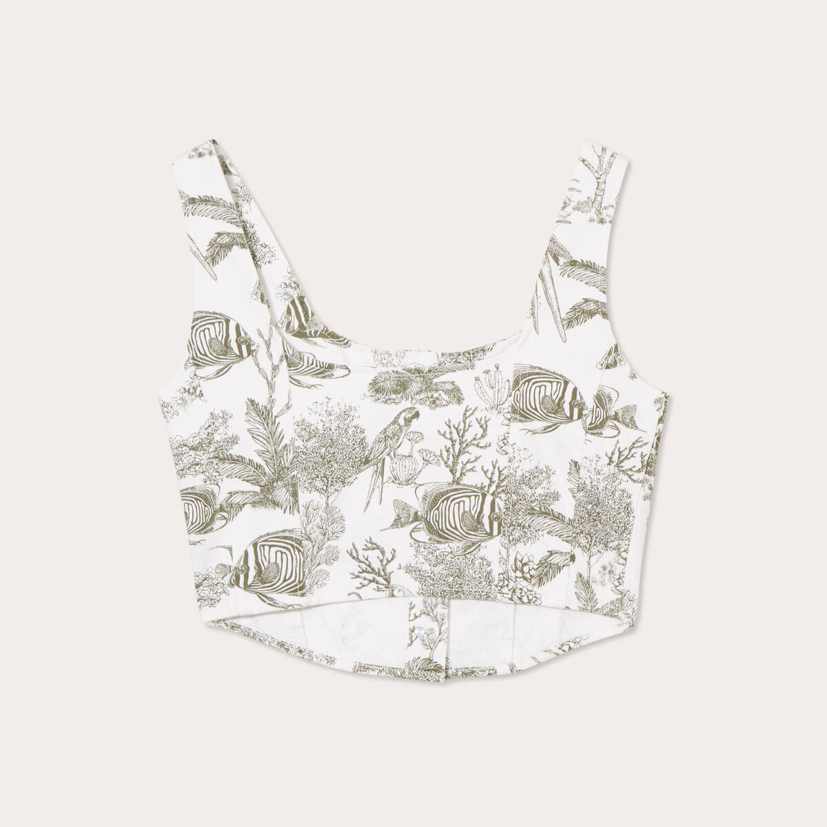 Bustier en jean multicolore femme