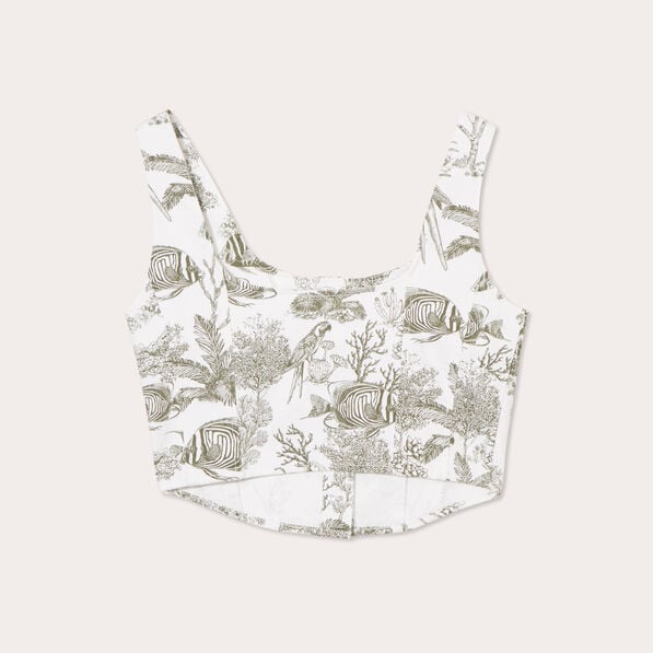 bustier en jean multicolore femme Bustier en jean multicolore femme