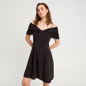 robe droite bretelles noir femme Robe droite bretelles noir femme