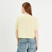 T-shirt manches courtes jaune clair femme