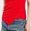 Bustier sans manches rouge femme