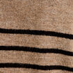 Pull sans manches marron femme