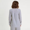 Chemise manches longues bleu marine femme