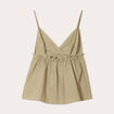 Caraco bretelles fines vert kaki femme